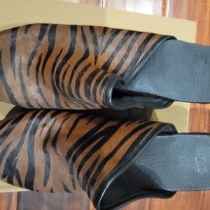 Ugg clogs, size 9, Marsalis, calf hair animal print,NWOT, never worn.